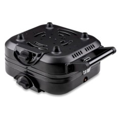 Klappbarer Gaskocher 2 Flammen 4600W Edelstahlbrenner Kartusche