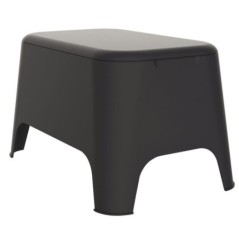 Table basse de jardin résine 59x39x36 cm couvercle amovible