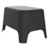 Table basse de jardin résine 59x39x36 cm couvercle amovible