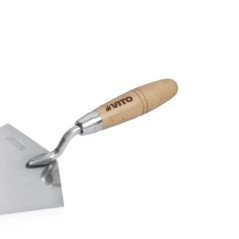 Mason Trowel 220mm Stainless Steel Forged Round Wooden Handle