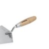 Truelle de maçon 220mm Acier Inox forgée ronde Manche bois