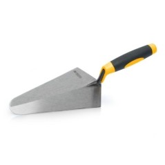 Truelle de maçon forgée ronde 220mm Acier trempé Manche bi-matière V