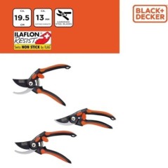 Garden Pruner 19.5cm Non-stick Steel Blade Cut