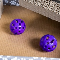 Durable Corrugated Cardboard Cat Scratcher with 2 Balls