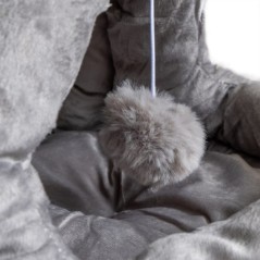 Cesta para gato con cojín lavable base antideslizante