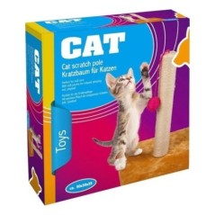 Griffoir pour Chat Balle Tour Sisal 30x30x35cm Marron KZ