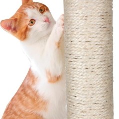 Árvore para Gatos 62 cm 3 Plataformas MDF Arranhador Sisal Corda de