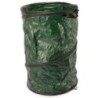 Sac de Jardin 120L Pliable 45x75cm Plastique Vert Poignées KZ GARDEN