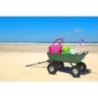 Carro de jardín 75L 200kg Volquete 4 ruedas