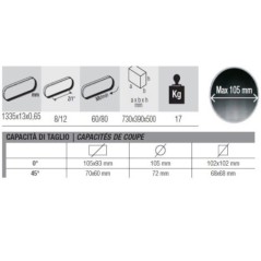 Bandsäge für Metall 750W Trocken Schnitt 105mm Klinge