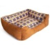 Panier pour Chien et Chat MARRON Coussin Anti Stress Lavable Polaire