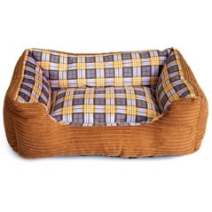 Panier pour Chien et Chat MARRON Coussin Anti Stress Lavable