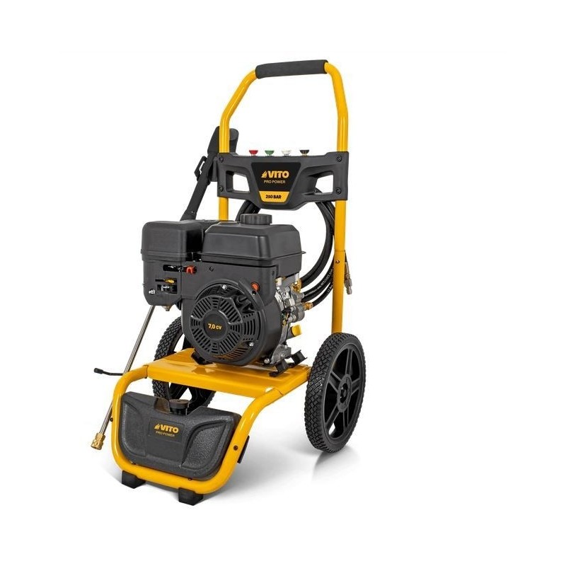 Nettoyeur haute pression thermique 250 bar 7 CV Tuyau 8m VITO