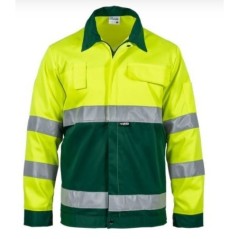 Blouson de travail haute visibilité Taille L Jaune fluo 5 poches ban