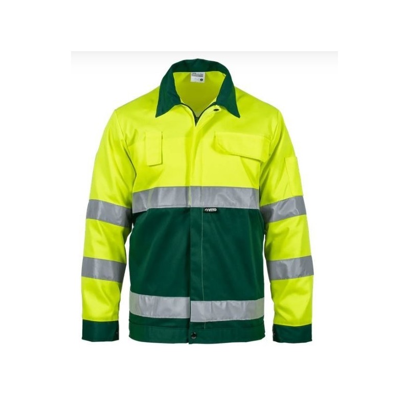 Blouson de travail haute visibilité Taille XXL Jaune fluo 5 poches P