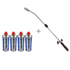 Désherbeur thermique piezo KZ Garden 80cm 1000-1200°C 4