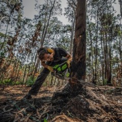 Jardineira de trabalho Comfort Plus tamanho 46 cinza 10 bolsos
