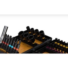 Cofanetto 47 Inserti per Avvitatore a Impulsi Acciaio S2 JR Cromo