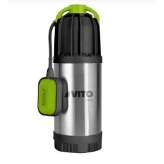 Pompe à eau immergée 1000W Débit 6500 L/h Hauteur 40m INOX VITO