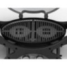 Barbecue a Gas 2 Bruciatori Inox 2 Griglie in Ghisa 58x42.5 cm