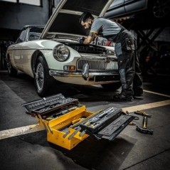 Cassetta degli attrezzi 90 pezzi Cromo vanadio Metallo antiurto