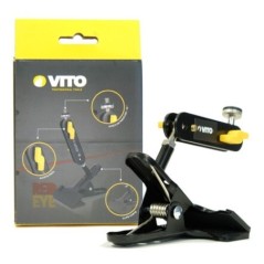 Supporto a morsetto per livelli laser e fotocamere