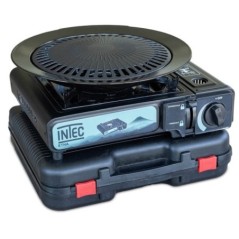 Fogão a gás portátil 2200W 1 queimador ignição Piezo chapa grill