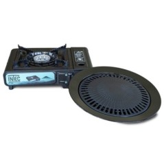 Hornillo de gas portátil 2200W 1 fogón encendido Piezo placa grill