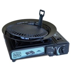 Draagbaar gaskooktoestel 2200W Piëzo Ontsteking Grillplaat Ø25cm