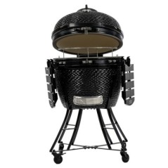 Black Kamado Barbecue Ceramic Bowl Ø 61cm Grid Ø 52cm