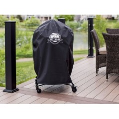 Barbecue Kamado Nero Vasca in Ceramica Ø 61cm Griglia Ø 52cm
