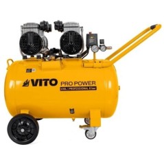 Compresseur d'air Silencieux 100L 8 Bar Sans Huile 4CV VITO