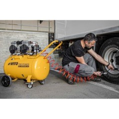 Compresor de aire Silencioso 100L 8 Bar Sin Aceite 4CV VITO