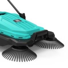 Balayeuse mécanique manuelle 2 brosses rotatives 27cm Bac