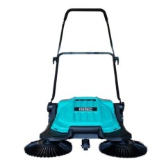 Spazzatrice meccanica manuale 2 spazzole rotative 27cm Contenitore