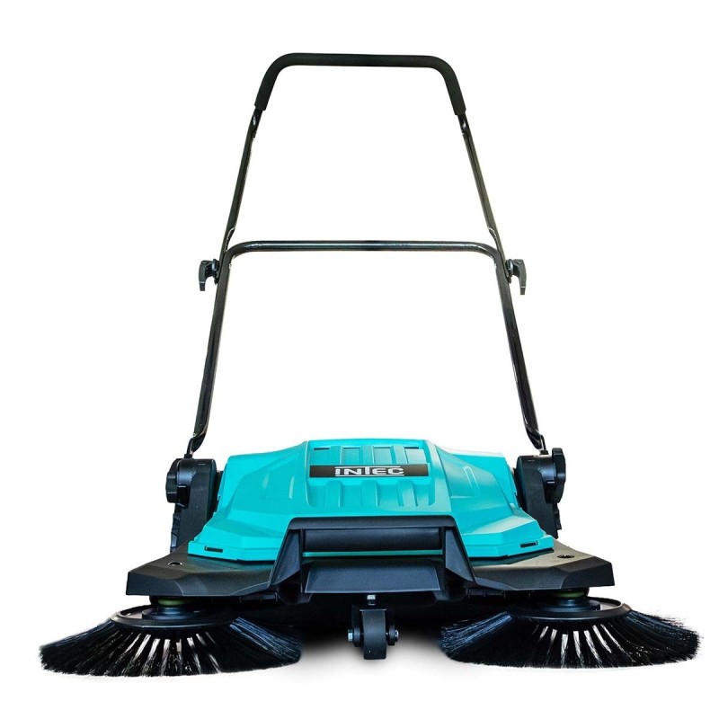 Spazzatrice meccanica manuale 2 spazzole rotative 27cm Contenitore