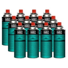 Pack 12 Cartouches de Gaz Butane 227g Norme UN2037 Connexion Sécuris