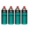 Pack 4 Cartouches de Gaz Butane 227g Norme UN2037 Sécurité Sans Fuit