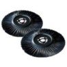 Lot de 2 Brosses latérales pour Balayeuse INTEC - Largeur totale 63