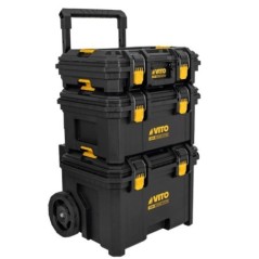 Servante d'atelier modulable 3 éléments 111 L 139 kg Roues Ø 200 mm