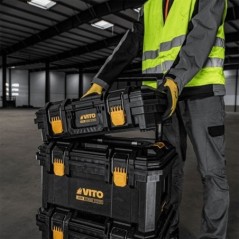 Modular Workshop Trolley 3 Elements 111 L 139 kg Wheels Ø