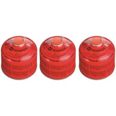 Pack 3 Cartouches de gaz 230g Propane/Butane Valve 7/16 Résistant ba