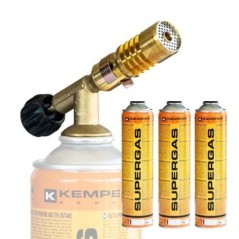 Cannello da saldatura a gas con ugello in ottone fiamma