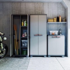 Lagerschrank 38x39x173 cm 2 Türen 3 Regale