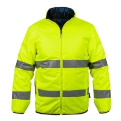 Reversible Sicherheitsjacke Hohe Sichtbarkeit EN ISO 20471
