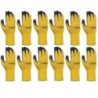 Pack de 12 Gants de Protection Nitrile Antidérapants Taille 9 Tricot