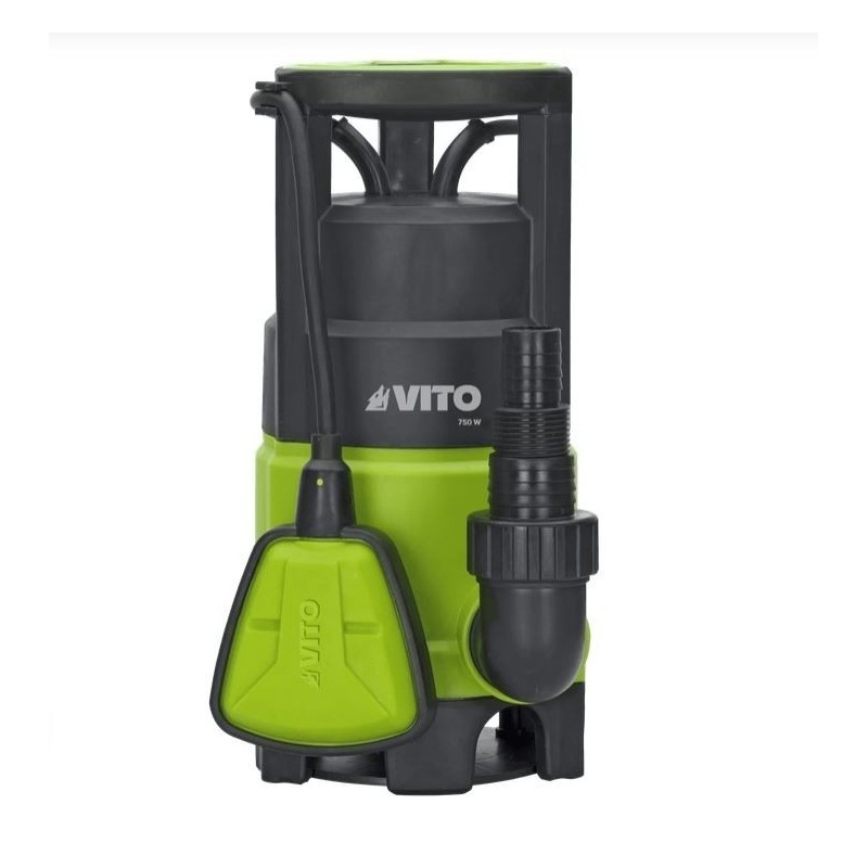 Pompe d'évacuation Submersible 750W Débit 12500L/h Particules max 35