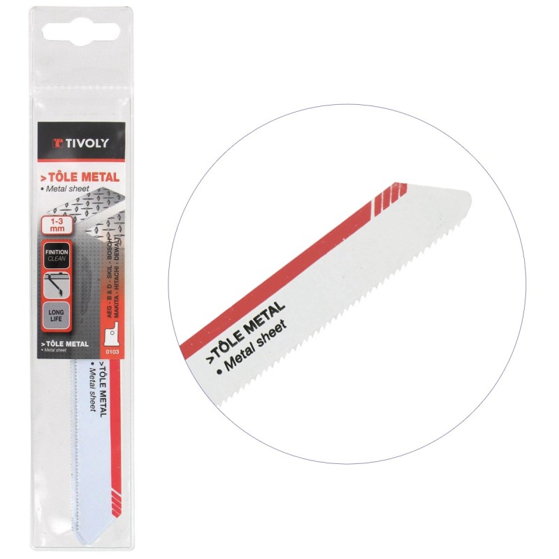 Lame de scie sabre BiM L150mm HSS coupe rapide pour métaux