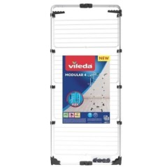 Secador de Roupas Torre 4 Níveis Aço Modular Rodas