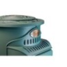 Poêle à gaz 3.4KW Vert en Fonte Véritable 2 Niveaux de
